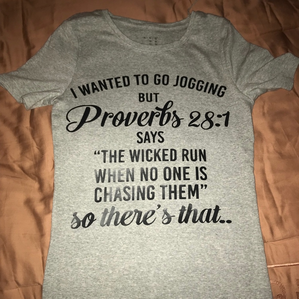 Proverbs 28:1 T-shirt